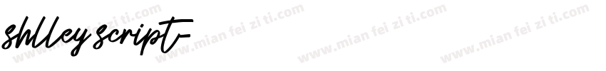 shlley script字体转换